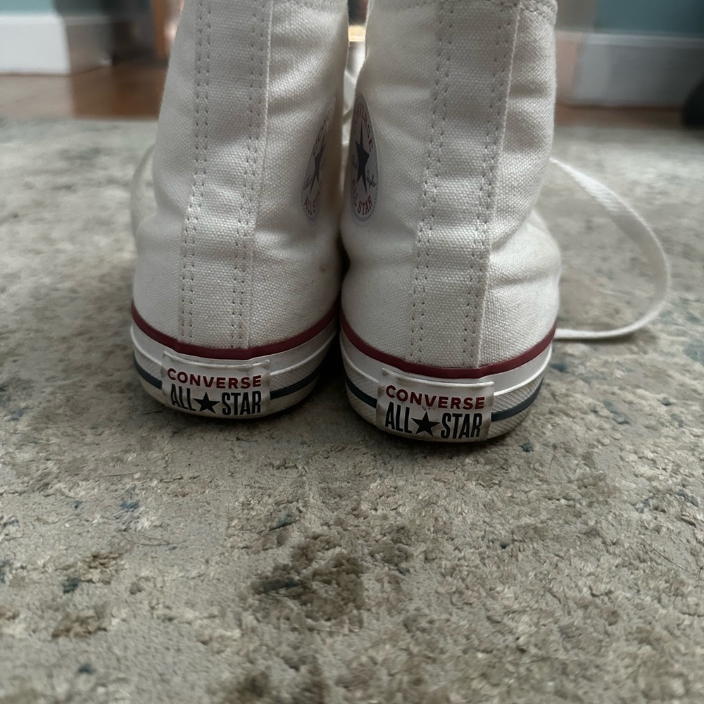 Converse Kids White High-Top Sneakers - Picture 4 of 4